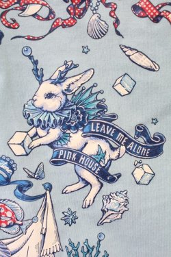 画像4: PINK HOUSE / ワンダー・ザ・シープリントバッグ  サックス T-25-12-19-040-LO-BG-SA-ZT