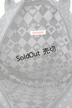 画像3: SWIMMER / クローバー柄丸型バッグ  黒ｘアイボリー T-25-12-19-043-EL-BG-SA-ZT