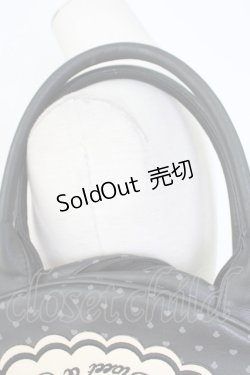 画像4: SWIMMER / クローバー柄丸型バッグ  黒ｘアイボリー T-25-12-19-043-EL-BG-SA-ZT