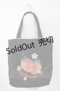 metamorphose / いちごptトートバッグ  ブラック T-25-12-19-044-ME-BG-SA-ZT