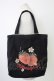 画像1: metamorphose / いちごptトートバッグ  ブラック T-25-12-19-044-ME-BG-SA-ZT (1)
