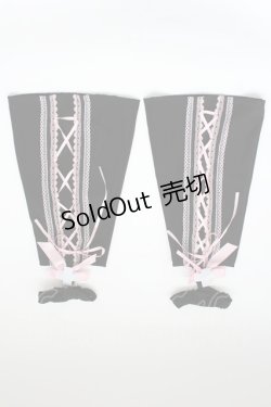 画像1: ACDC RAG / おてあてレッグウォーマー  黒Ｘピンク T-25-12-19-046-PU-ZA-SA-ZT485