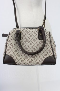 画像2: axes femme / モノグラム柄ミニボストン  ダークブラウン T-25-12-19-047-AX-BG-SA-ZT