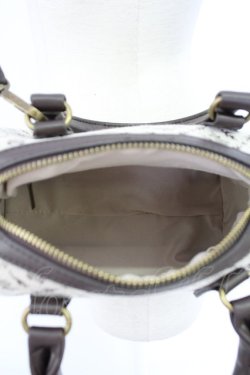 画像3: axes femme / モノグラム柄ミニボストン  ダークブラウン T-25-12-19-047-AX-BG-SA-ZT