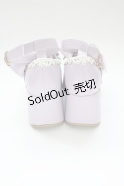 画像3: axes femme kawaii / リボンスカラップ配色シューズ L パープルＸ白 T-25-12-19-049-AX-SH-SA-ZT