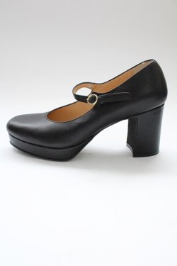 画像4: あしながおじさん / 1ストラップヒールシューズ 24CM 黒 T-25-12-19-050-PU-SH-SA-ZT