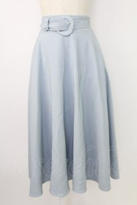 F&A / カラーパレットスカート  サックス T-25-12-19-010-LO-SK-SA-ZT