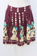 Emily Temple cute / パピープリントスカート  パープル T-25-12-19-011-ET-SK-SA-ZT