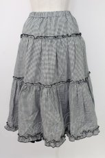 画像2: m petit by misako / NINA'Sギャザースカート S 黒Ｘ白 T-25-12-19-014-LO-SK-SA-ZT528 (2)