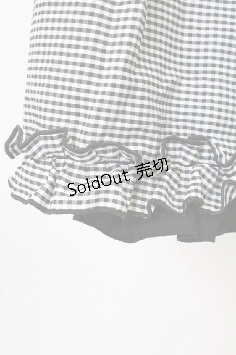画像3: m petit by misako / NINA'Sギャザースカート S 黒Ｘ白 T-25-12-19-014-LO-SK-SA-ZH (3)