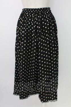 画像2: LODISPOTTO / ドットリボンスカート  黒Ｘ白 T-25-12-19-015-LO-SK-SA-ZT