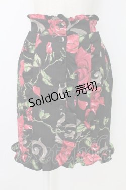 画像1: MILK / ロージーローズタイトスカート  ブラック T-25-12-19-018-ML-SK-SA-ZT