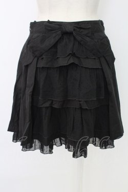 画像2: Emily Temple cute / リボン段スカート  ブラック T-25-12-19-019-ET-SK-SA-ZT