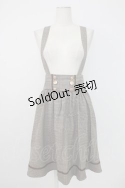 画像1: Amavel / 配色ライン入りBACKリボンジャンスカ  ブラウン T-25-12-19-021-CA-OP-SA-ZT528