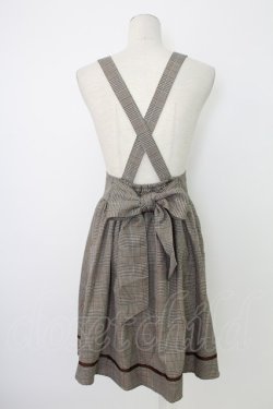 画像2: Amavel / 配色ライン入りBACKリボンジャンスカ  ブラウン T-25-12-19-021-CA-OP-SA-ZT