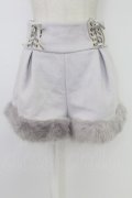 LIZ LISA / 裾ファーショートパンツ  グレー T-25-12-19-026-LO-PA-SA-ZT