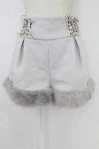 LIZ LISA / 裾ファーショートパンツ  グレー T-25-12-19-026-LO-PA-SA-ZT