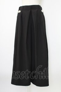 Spider Lily / チャイナパンツ  黒ｘ白 T-25-12-19-032-0-PA-SA-ZT