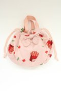 BABY PINK HOUSE / チェリージャムpt巾着ポーチ  ピンク T-25-12-19-034-0-BG-SA-ZT