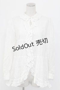 L`EST ROSE / トップス  白ブラウス T-25-12-21-001-0-TO-SA-ZT