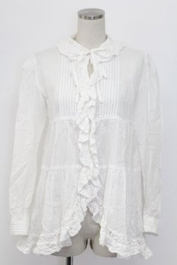 画像1: L`EST ROSE / トップス  白ブラウス T-25-12-21-001-0-TO-SA-ZT