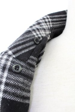 画像4: ALGONQUINS / ユニオンジャックタータンジャケット  黒X白チェック T-25-12-21-030-AL-JA-SA-ZT