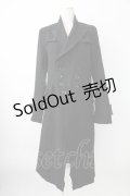 BPN FOR MEN / Wボタンロングジャケット  黒 T-25-12-21-032-GO-JA-SA-ZTC10