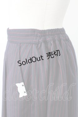 画像3: Rydia / ストライプ&コビニャー刺繍ポケットスカート  ネイビーｘ赤 T-25-12-21-035-PU-SK-SA-ZT529