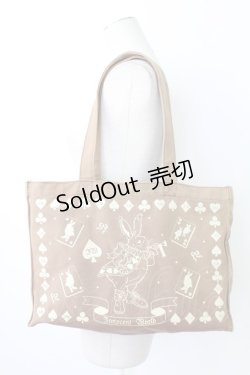 画像1: Innocent World / トランプうさぎトートバッグ  ブラウン T-25-12-21-039-IW-BG-SA-ZT