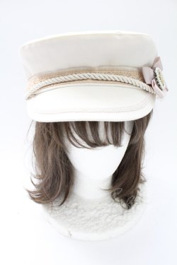 画像2: axes femme / カメオブローチリボンキャスケット  アイボリー T-25-12-21-046-AX-AC-SA-ZT