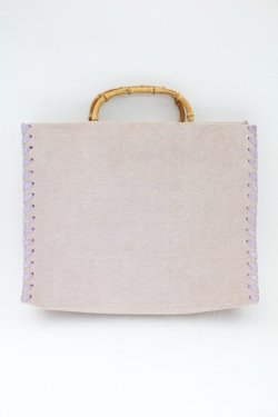 画像2: INGEBORG / バンブーハンドルバッグ  ラベンダー T-25-12-21-048-LO-BG-SA-ZT