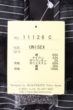 画像6: ALGONQUINS / ストライプナポレオンシャツ  黒Ｘ白 T-25-12-21-011-AL-BL-SA-ZT