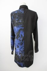 画像2: CIVARIZE / バイカラー昇華ロングシャツ 44 黒Ｘ青 T-25-12-21-012-GO-BL-SA-ZT528 (2)