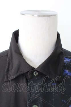 画像3: CIVARIZE / バイカラー昇華ロングシャツ 44 黒Ｘ青 T-25-12-21-012-GO-BL-SA-ZT