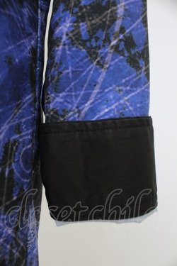 画像4: CIVARIZE / バイカラー昇華ロングシャツ 44 黒Ｘ青 T-25-12-21-012-GO-BL-SA-ZT
