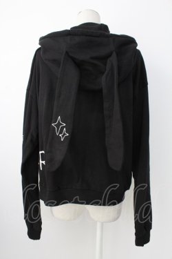 画像2: Candy Stripper / GRAFFITI PRINT HOODIE  黒Ｘ白 T-25-12-21-016-PU-TO-SA-ZT
