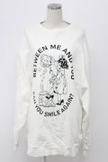 Candy Stripper / BETWEEN ME AND YOU SWEAT ONE-PIECE ワンピース  白Ｘ黒 T-25-12-21-002-PU-TO-SA-ZT