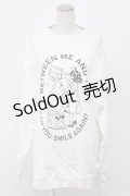 Candy Stripper / BETWEEN ME AND YOU SWEAT ONE-PIECE ワンピース  白Ｘ黒 T-25-12-21-002-PU-TO-SA-ZT