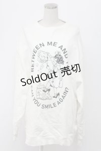 Candy Stripper / BETWEEN ME AND YOU SWEAT ONE-PIECE ワンピース  白Ｘ黒 T-25-12-21-002-PU-TO-SA-ZT