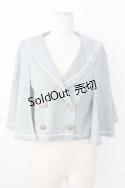 画像1: Kurumi Collaboration / マリンアカデミアケープ L サックス T-25-12-21-020-0-JA-SA-ZT