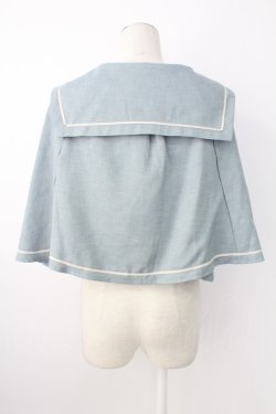 画像2: Kurumi Collaboration / マリンアカデミアケープ L サックス T-25-12-21-020-0-JA-SA-ZT