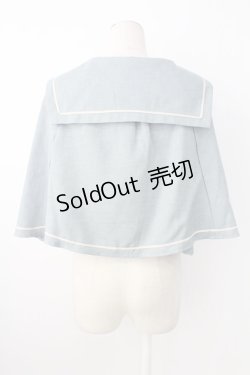 画像2: Kurumi Collaboration / マリンアカデミアケープ L サックス T-25-12-21-020-0-JA-SA-ZT