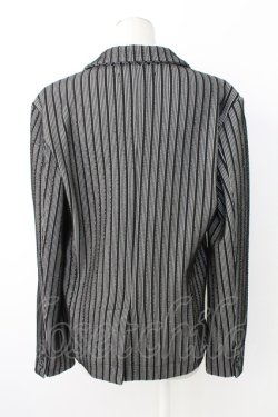 画像2: CavariA / ストライプジャケット 44 黒ｘ白 T-25-12-21-022-0-JA-SA-ZT