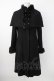 画像1: Jane Marple / ケープ付きコート  黒 T-25-12-21-029-JM-CO-SA-ZT (1)