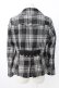 画像2: ALGONQUINS / ユニオンジャックタータンジャケット  黒X白チェック T-25-12-21-030-AL-JA-SA-ZT (2)