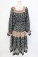 画像2: axes femme NOSTALGIE / 小花切替裾刺繍ワンピース M ブラック T-25-12-22-021-AX-OP-SA-ZT (2)