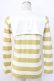 画像2: INGEBORG / セーラー襟ボーダー長袖Tシャツ  イエローストライプ T-25-12-22-003-LO-TS-SA-ZT (2)