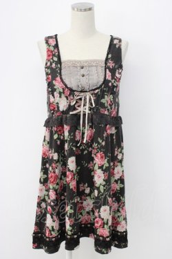 画像1: axes femme / ジャンドレレイヤード風チュニック M クロ T-25-12-22-023-AX-OP-SA-ZT