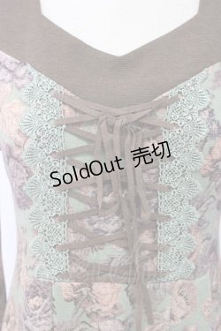 画像4: axes femme / ゴブランプリントチュニック M グリーン T-25-12-22-026-AX-OP-SA-ZT