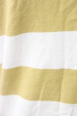 画像4: INGEBORG / セーラー襟ボーダー長袖Tシャツ  イエローストライプ T-25-12-22-003-LO-TS-SA-ZT530 (4)